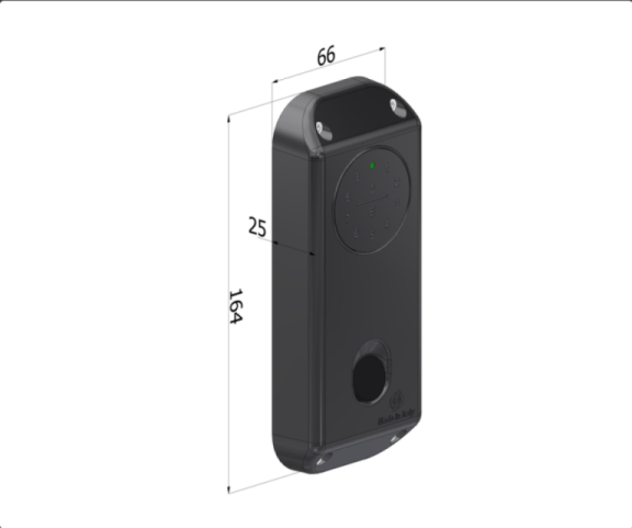 EASYGATE2 Multilettore elettronico Securemme art. 8222xbk, DUE in UNO (tastiera + lettore tag MIFARE) con elettronica integrata